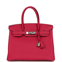 Hermes Birkin 30 Rose Extreme Togo Palladium Hardware
