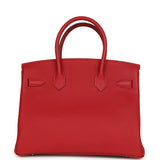 Hermes Birkin 30 Rouge Vif Togo Palladium Hardware