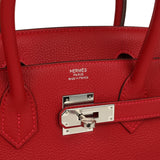 Hermes Birkin 30 Rouge Vif Togo Palladium Hardware