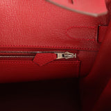 Hermes Birkin 30 Rouge Vif Togo Palladium Hardware