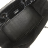 Pre-owned Hermes Birkin 30 Black Shiny Porosus Crocodile Palladium Hardware - Thumbnail View 8