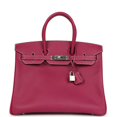 Hermes Birkin 35 Tosca Candy Epsom Palladium Hardware
