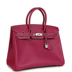 Hermes Birkin 35 Tosca Candy Epsom Palladium Hardware