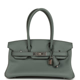 Hermes Shoulder Birkin Light 29 Vert Amande Evercolor Palladium Hardware