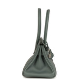 Hermes Shoulder Birkin Light 29 Vert Amande Evercolor Palladium Hardware