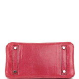 Vintage Hermes Birkin 25 Fuchsia Varanus Niloticus Lizard Palladium Hardware