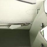 Hermes Birkin Sellier 25 Vert Fizz Epsom Palladium Hardware - Thumbnail View 9