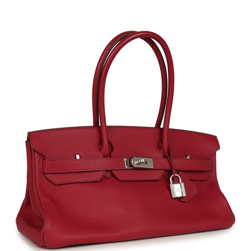 Vintage Hermes Shoulder Birkin 42 JPG Rubis Togo Palladium Hardware