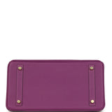 Pre-owned Hermes Birkin 30 Anemone Epsom Gold Hardware