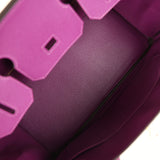 Pre-owned Hermes Birkin 30 Anemone Epsom Gold Hardware