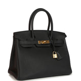 Pre-owned Hermes Birkin 30 Black Togo Gold Hardware - Thumbnail View 2
