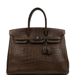 HERMÈS キャバリエ Hermès Birkin 35 Pelouse Green Courchevel Gold Hardware | JANEFINDS
