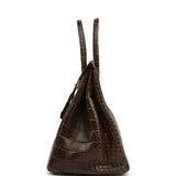 Pre-owned Hermes Birkin 35 Gris Elephant Matte Alligator Palladium Hardware - Thumbnail View 3