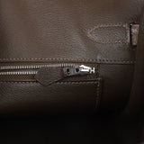 Pre-owned Hermes Birkin 35 Gris Elephant Matte Alligator Palladium Hardware - Thumbnail View 9