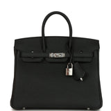 Hermes Birkin 25 Black Togo Palladium Hardware