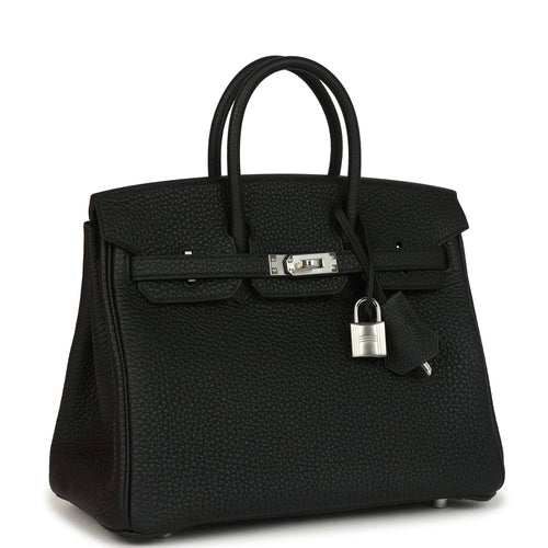 Hermes Birkin 25 Black Togo Palladium Hardware