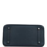 Hermes Birkin 30 Bleu De Prusse Verso Clemence Palladium Hardware - Thumbnail View 6