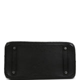 Vintage Hermes Birkin 30 Black Ostrich Palladium Hardware