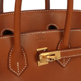 Hermes Birkin 25 Fauve Barenia Gold Hardware