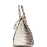 Hermes Birkin 25 Himalaya Niloticus Crocodile Palladium Hardware