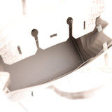 Hermes Birkin 25 Himalaya Niloticus Crocodile Palladium Hardware