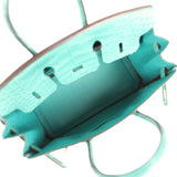 Hermes Birkin 25 Bleu Paon Matte Alligator Gold Hardware