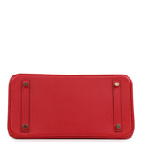 Hermes Special Order (HSS) Birkin 30 Rouge Casaque Epsom Gold Hardware