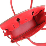 Hermes Special Order (HSS) Birkin 30 Rouge Casaque Epsom Gold Hardware