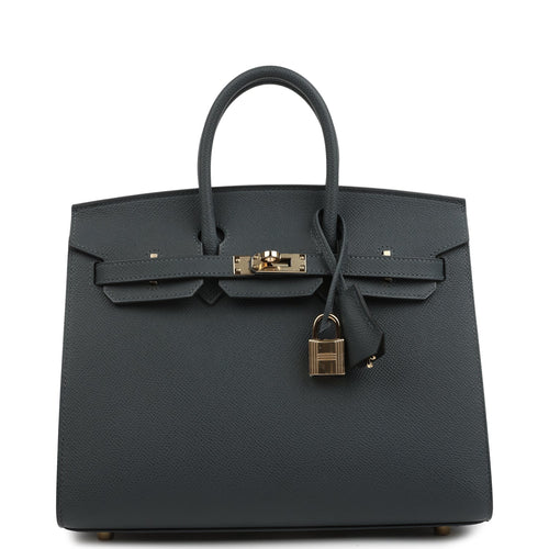 Hermes Birkin Sellier 25 Gris Misty Epsom Permabrass Hardware