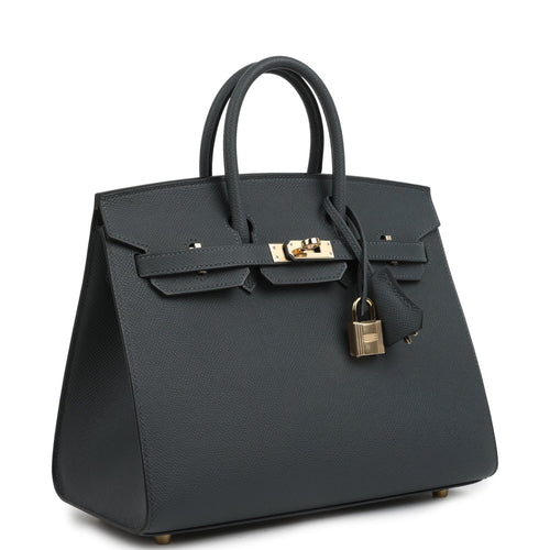 Hermes Birkin Sellier 25 Gris Misty Epsom Permabrass Hardware