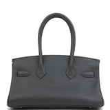 Hermes Shoulder Birkin Light 29 Ardoise Evercolor Gold Hardware