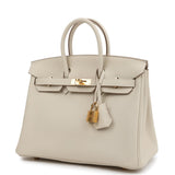 Hermes Birkin 25 Craie Togo Gold Hardware
