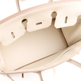 Hermes Birkin 25 Craie Togo Gold Hardware