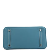 Pre-owned Hermes Birkin 30 Blue Jean Togo Palladium Hardware - Thumbnail View 6