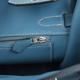 Pre-owned Hermes Birkin 30 Blue Jean Togo Palladium Hardware - Thumbnail View 8