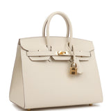 Hermes Birkin Sellier 25 Craie Epsom Gold Hardware - Thumbnail View 2
