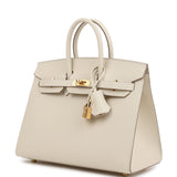 Hermes Birkin Sellier 25 Craie Epsom Gold Hardware - Thumbnail View 5