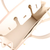 Hermes Birkin Sellier 25 Craie Epsom Gold Hardware - Thumbnail View 9