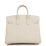 Hermes Birkin 25 Craie Togo Gold Hardware