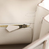 Hermes Birkin 25 Craie Togo Gold Hardware