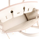 Hermes Birkin 25 Craie Togo Gold Hardware