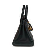 Pre-owned Hermes Birkin 25 Vert Rousseau Togo Gold Hardware