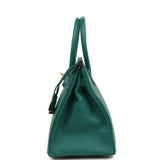 Pre-owned Hermes Birkin 30 Malachite Epsom Gold Hardware - Thumbnail View 3