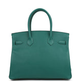 Pre-owned Hermes Birkin 30 Malachite Epsom Gold Hardware - Thumbnail View 4