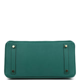 Pre-owned Hermes Birkin 30 Malachite Epsom Gold Hardware - Thumbnail View 6