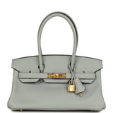Hermes Shoulder Birkin Light 29 Bleu Glacier Evercolor Gold Hardware