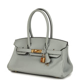 Hermes Shoulder Birkin Light 29 Bleu Glacier Evercolor Gold Hardware