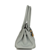 Hermes Shoulder Birkin Light 29 Bleu Glacier Evercolor Gold Hardware