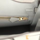 Hermes Birkin 25 Bleu Glacier Togo Gold Hardware