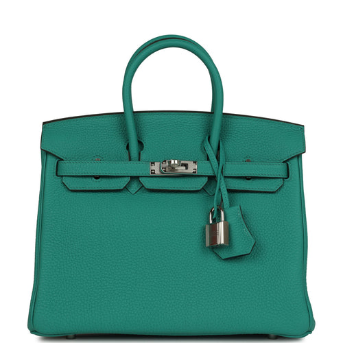 Hermes Birkin 25 Vert Verone Verso Togo Palladium Hardware